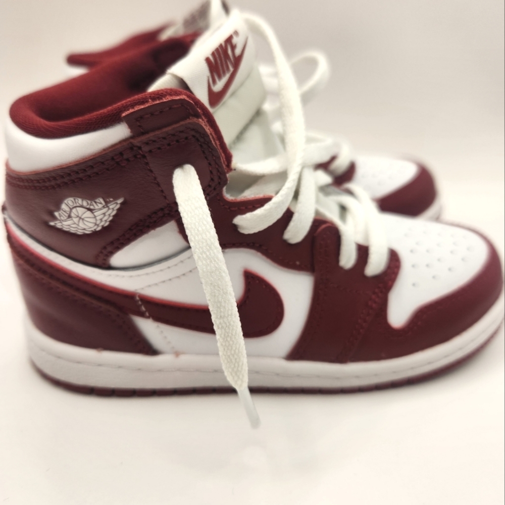 Jordan Kids Sneakers Maroon and White